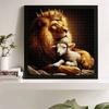 New Arrival 5D DIY Full Circle Diamond Painting "Lion" Embroidery Cross Stitch Home Decor Gift