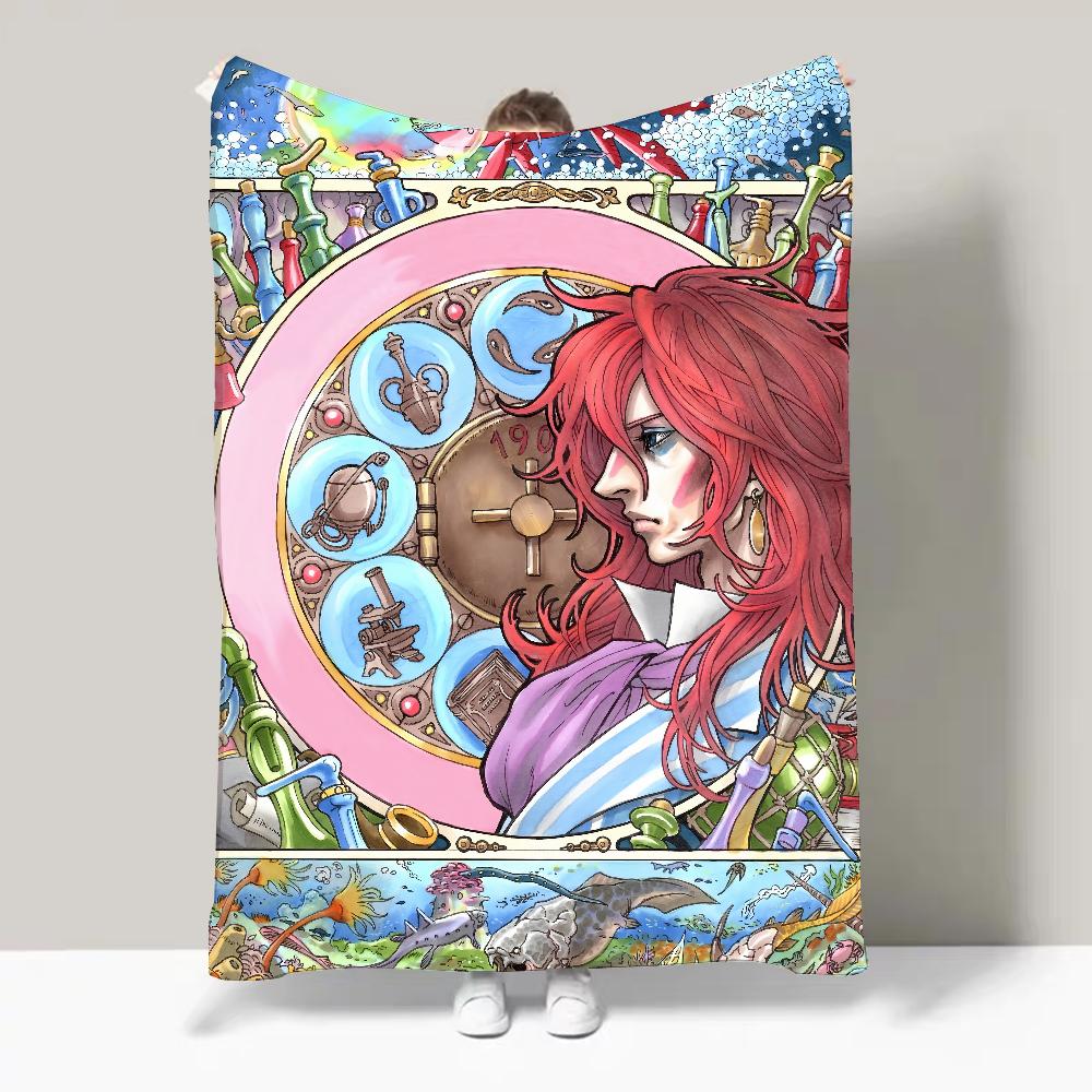 Cute P Ponyo Anime P Blanket Design Lightweight  For Dorms, Naps, Living Room, Office,Sofa,All Season