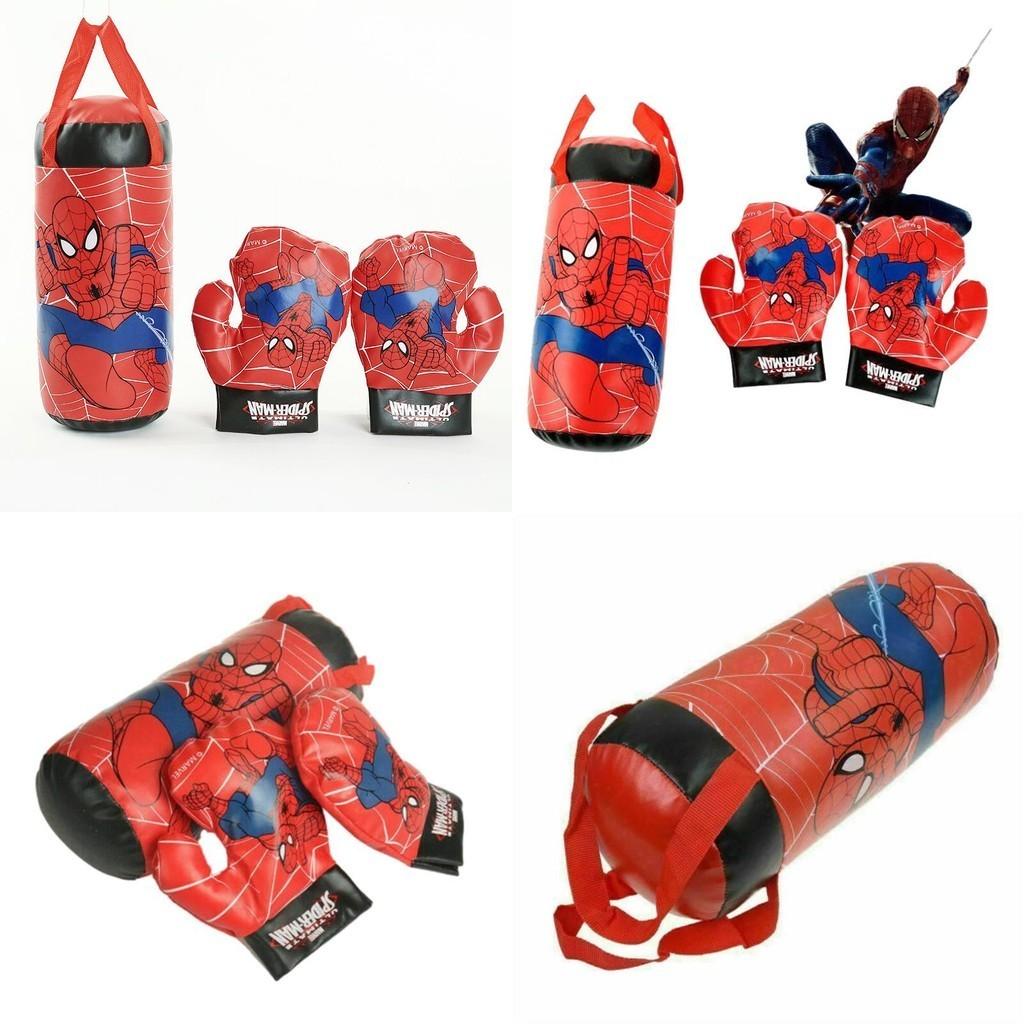 Disney Marvel Spider-man Boxing Toy Red Plastic Punching Gloves For Kids 2-5 Stress Relief