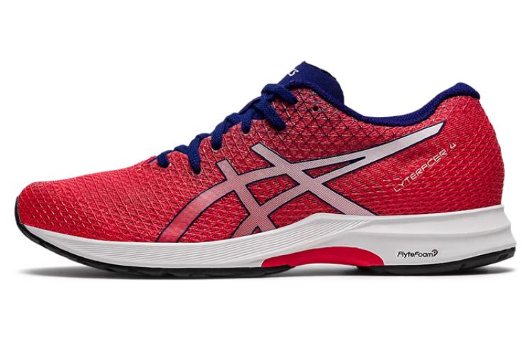Asics Lyteracer 4 Дышащие Низкие Беговые Кроссовки Женские Красный Белый 1012B192-601 37