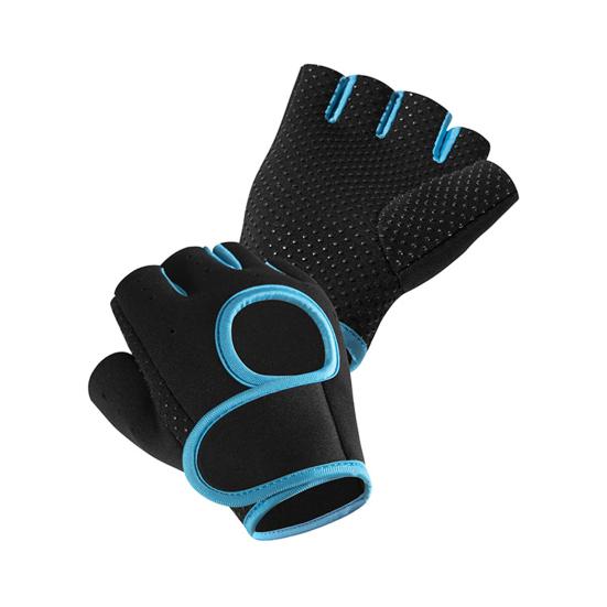 Yousheng 2Pcs Half Finger Sports Gloves, Anti-slip Breathable Fingerless Gloves, Adjustable Men Women Gloves for Dumbbell Weightlifting Workout