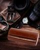 1/2/3  Watch Travel Case -Classic Leather Watch Case With Perfect Texture.Mens Watch Case for Travel Handcrafted by Craftsmen
