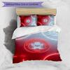 Set Lenzuola Stampato Sheffield United Football 3 Pezzi, Comodo Set Copripiumino per Camera da Letto Amico della Pelle