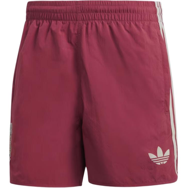 

Adidas Mexico Adicolor Retro Stripe Comfortable Sports Shorts Men Shorts Noble-Chestnut IU2176 S