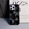 For Iphone 17 Pro Max Black Lily Phone Case For IPhone 17 Air 16 15 14 13 12 11 Pro Max Plus Silicone Shockproof Case