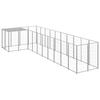 Vidaxl Dog Playpen, Silver, 7.26 M², Steel