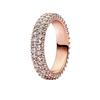 New S925 Silver Red Rose Bow Simple Love Ring Card Snowflake Series Ice Linghua Gold Bee Flower Ring Jewelry