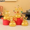Chinese New Year Money Tree God Feng Shui Fa Cai Lucky Fortune Miniature Spring Festival Home Decorating Desktop Car Ornaments