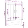VidaXL Highboard White 69.5x31x115 Cm Engineered Wood 828268