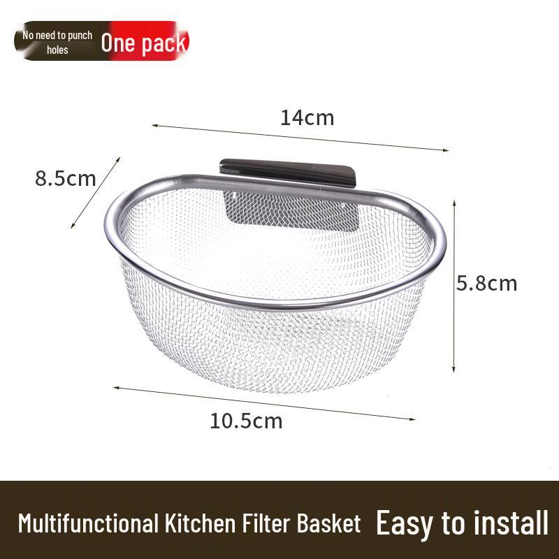 

Настенная корзина для слива остатков и полка для хранения без сверления для продуктов, чеснока, имбиря, фруктов и овощей.