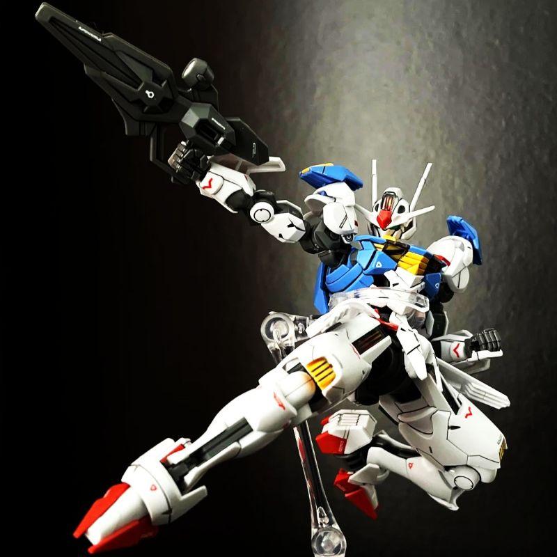 HG 03 1/144 The Witch From Mercury Aerial Plastic Model Kit Assembly Toy Mecha Action Figures With Water Stickers Decor Boy Gift