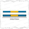 1Pc 3D Metal Car Decor Swedish Flag Emblem Rear Tailgate Boot Badge Sticker Trunk Body Decal For XC40 XC60 V40 V60 V90 S40 C30