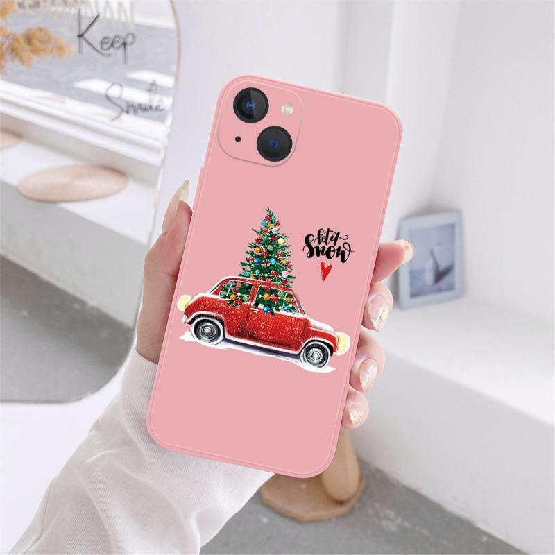 Christmas New Year Gifts Phone Case For iPhone 16 15 14 13 12 11 Pro Max Mini X XS SE4 7 8 Plus 16E Shockproof Non-Slip Cover