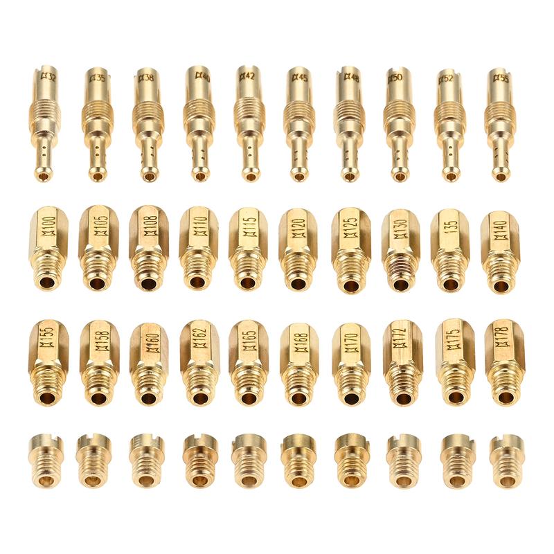 40Pcs Motorcycle Carburetor Main Slow Pilot Jet Kit for PWK Keihin OKO CVK SCL-2018090002-ZH-T-01/02 SCL-2018090001/03-ZH-T-0101