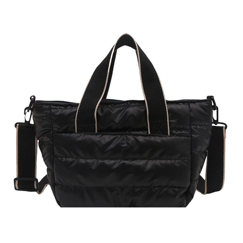 Large Capacity Lightweight Space Shoulder Bag Space Cotton Winter Quilted Crossbody Bag  Female Use