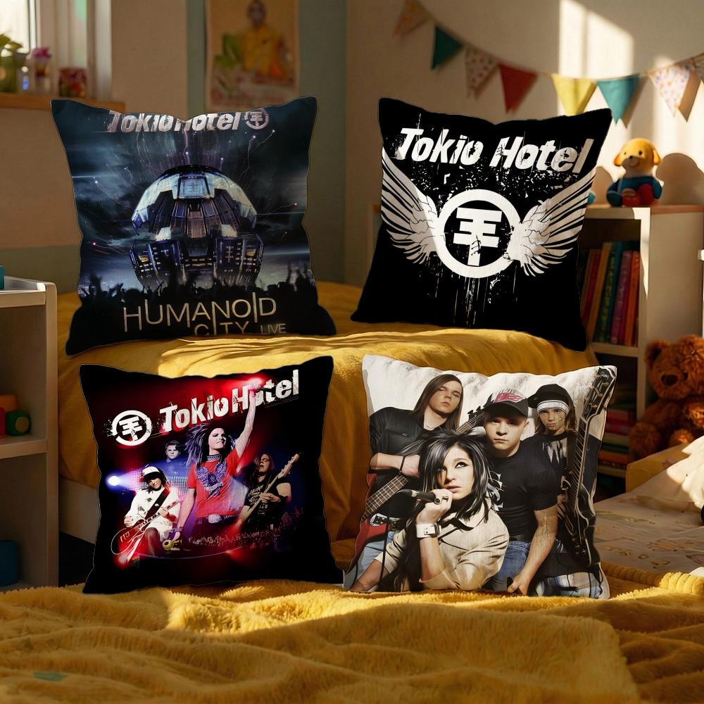 Music Tokio Hotel Cushion Cover Decorative Cushions Covers Cover Sofa X Pillow Piece X X Pillowcase