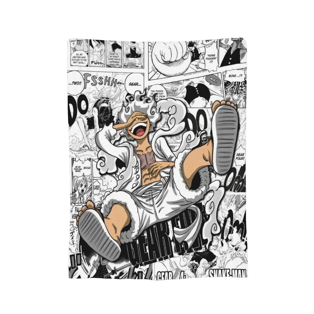 Luffy Anime  Fleece Throw Blanket Luffy Zoro Sanji Blankets for Bed Car Super Soft Bedding Throws,