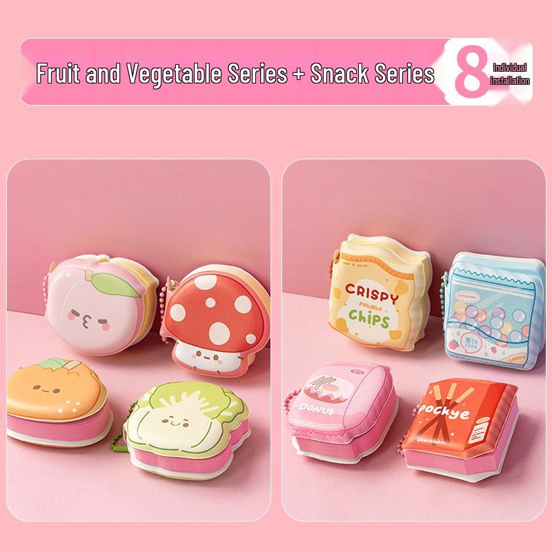 Mini Bean Decompression Sticky Notes: Cute Pocket-Size Pinch Memo Pad