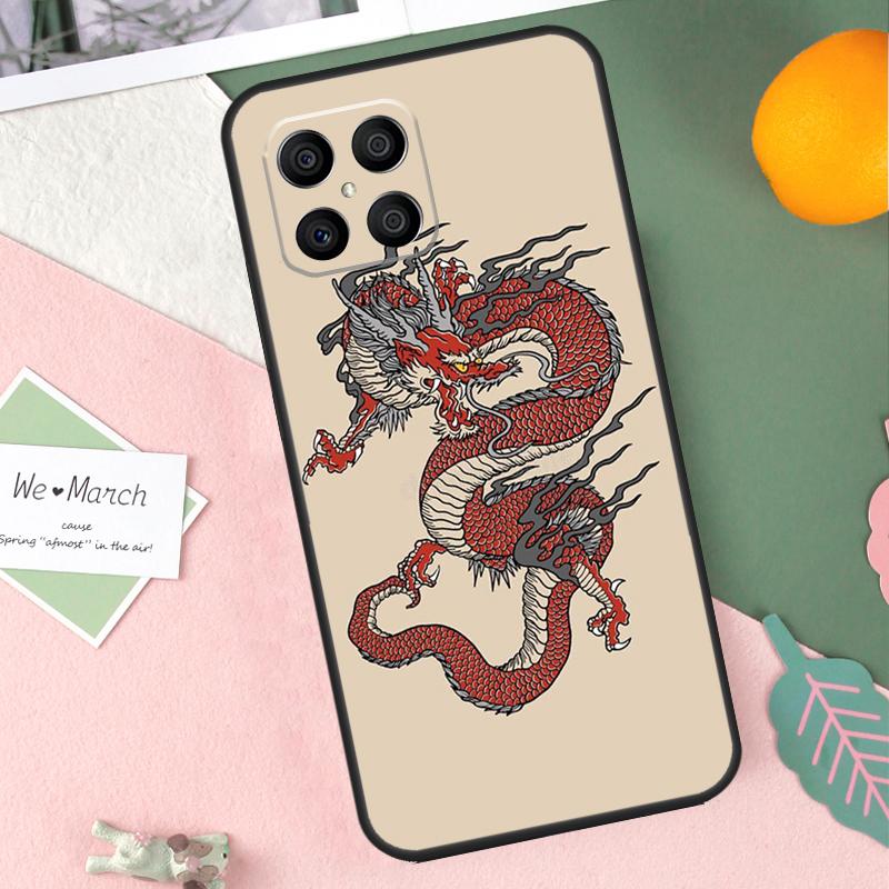 Japanese Dragon Style Case For Honor X8b X9b X9c X9a X8a X8 X9 50 70 90 Lite Honor 200 Lite Magic 7 5 6 Pro Cover