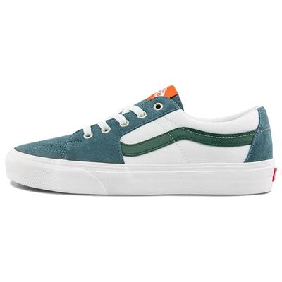 SK8 Low Low Tops Casual Skateboarding Shoes Unisex White Green Vans VN0A5KXDBLG