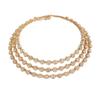 Bridal Diamond Collar Set Jewelry Full Diamond Crystal Necklace Earrings Bracelet Three-piece Set