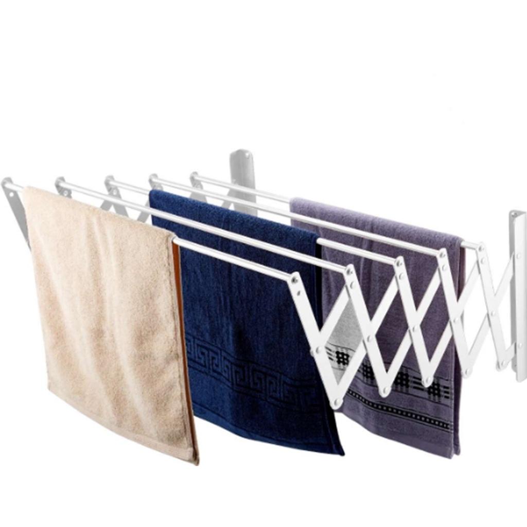 Aluminum Alloy Silver Foldable Save Space Clothes Dryer Clothes Rack Dry Silver Multi-Function Clothes Dryer Energy Saving Clothes Hanger Rack