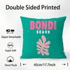 Summer Travel Series Pillow Case Plush Fabric Soft  Pillowcase Double Sided Print Cushion Cover Household Gifts