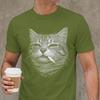 Cat Smoking Cigarette Funny Meme Tshirts Unisex Unique Cotton Tee Shirt Crewneck Short Sleeve T Shirts Summer Clothing