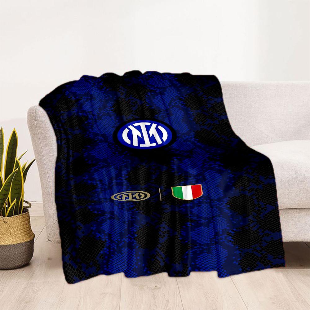 Inter Milan Blanket Durable Comfort Perfect For Bedding Couch Picnics Four Seasons Universal Stylish Decor Ideal Gift For Birthday Valentine'S Day