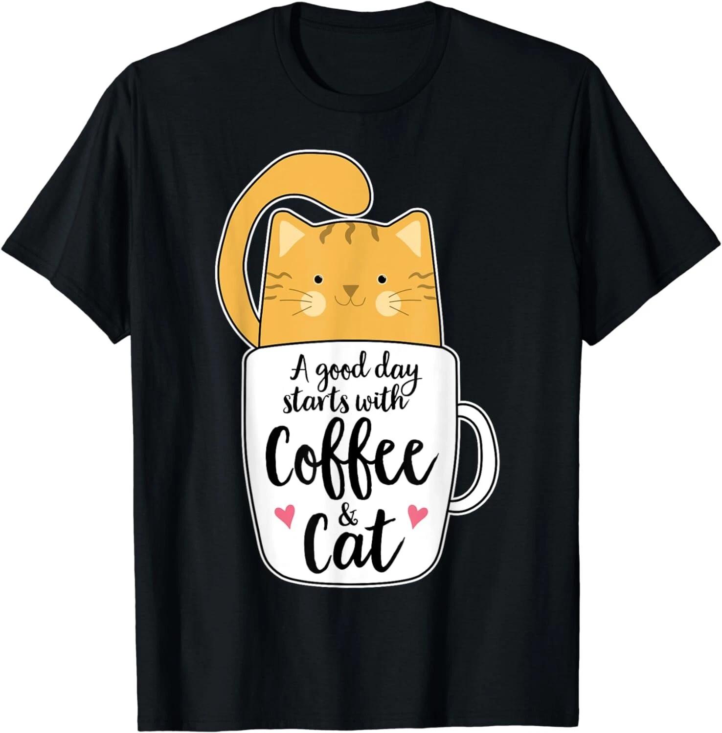 

Funny Orange Cat Coffee Mug Cat Lover Gift T-Shirt XL