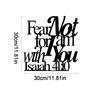 1Pc Iron Bible Text Wall Decor, Christian Home Wall Decoration, for Wall Decoration