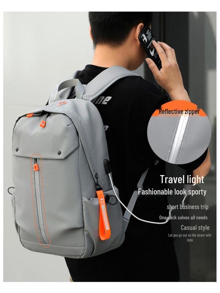 Men's High-End Fashion Waterproof Travel and Business Laptop Backpack