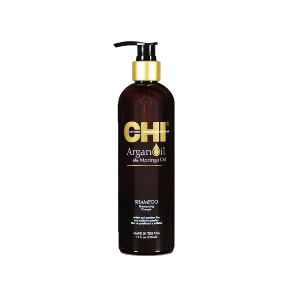 

Chi Argan Oil Plus Moringa Oil Sulfate and Paraben Free Shampoo 355ML