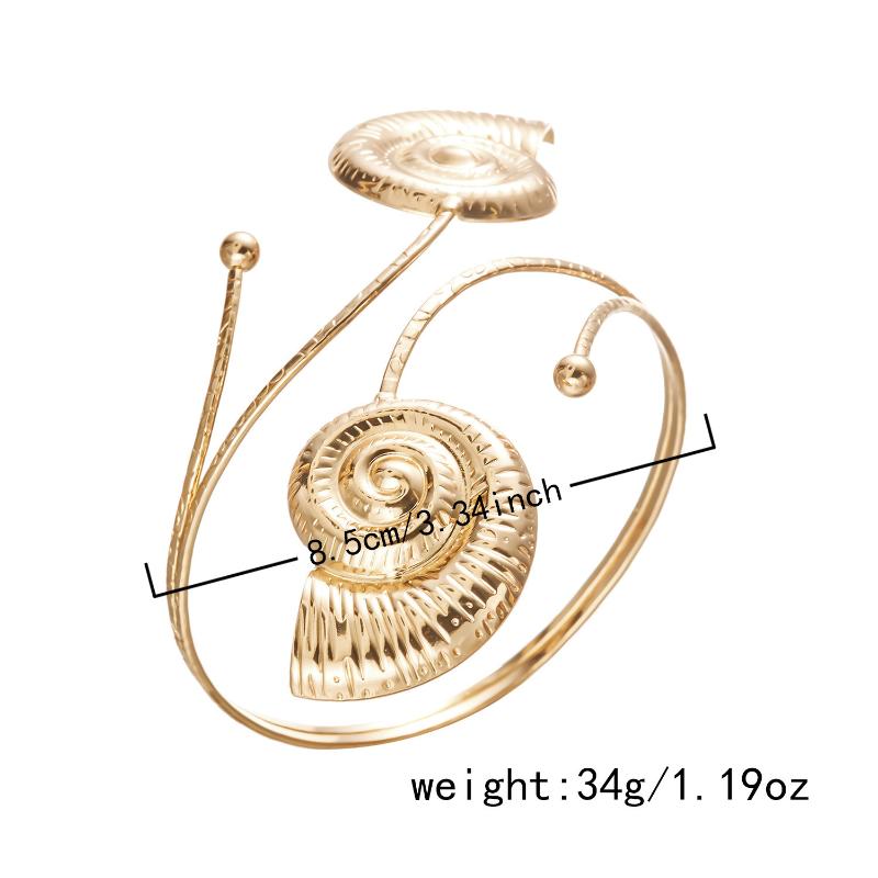 Vacation Style Seashell Starfish Open Arm Bracelet Bohemia Personality Adjustable Women'S Armband