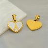 High-Quality Stainless Steel Heart Letter Pendant Necklace - Trendy Ins Style Clavicle Chain