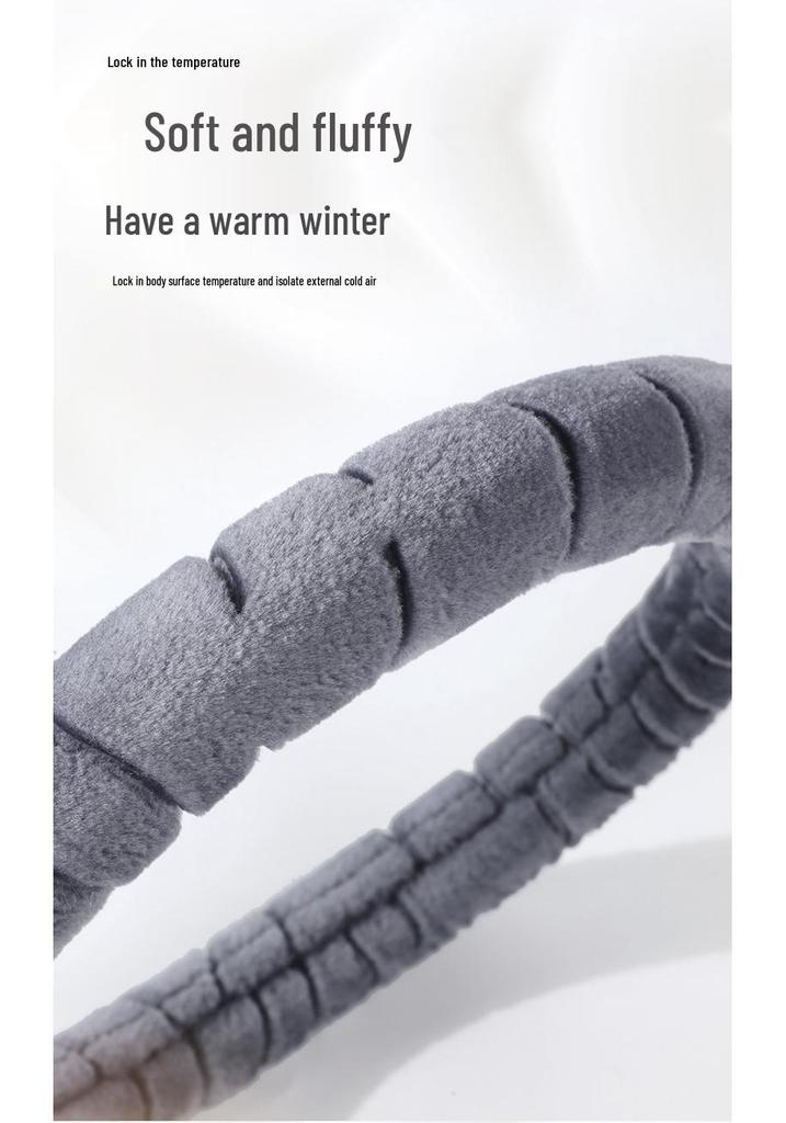 Winter Velvet Steering Wheel Cover - Plush, Warm, Universal Fit