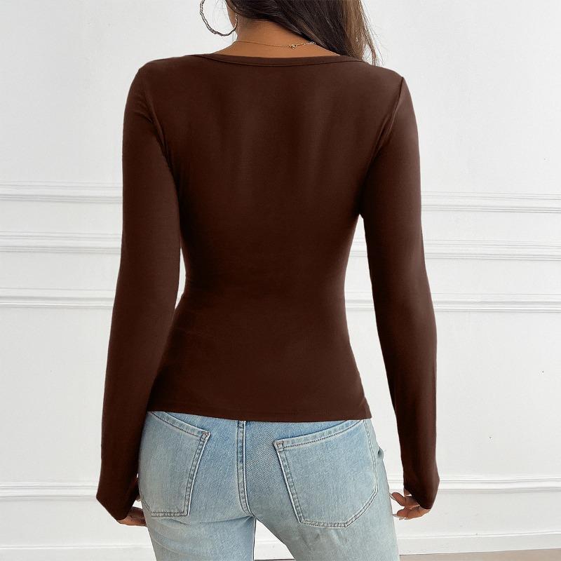 Women S Y2k Versatile Long Sleeve T Shirt Inner Wear