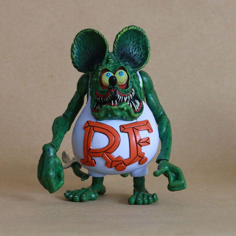 

Exquisite 10cm Rat Fink Pvc Action Figure Toy Ideal For Kids Gift And Collectors белый