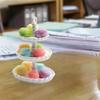 1Pcs Dollhouse Mini Cake Tray Model Simulation Miniature Cake Stand Ornament Scene Decoration Doll House Accessories