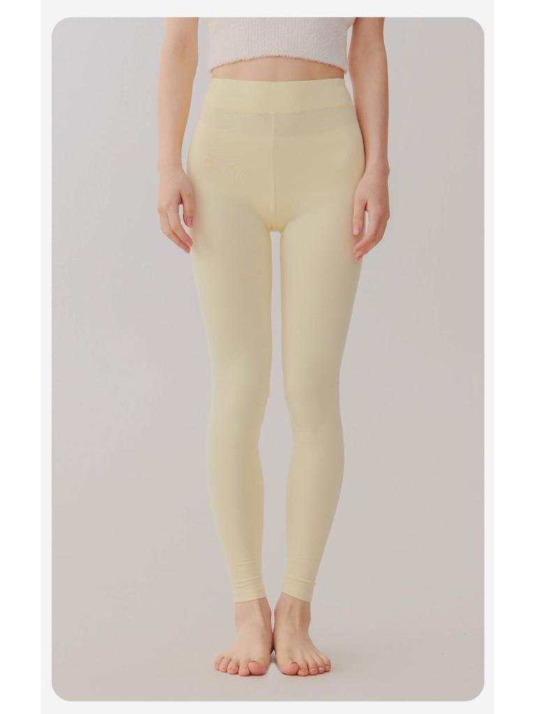 Women's High Waist Cotton Long Johns - Thin, Warm, Plus Size Leggings for Autumn