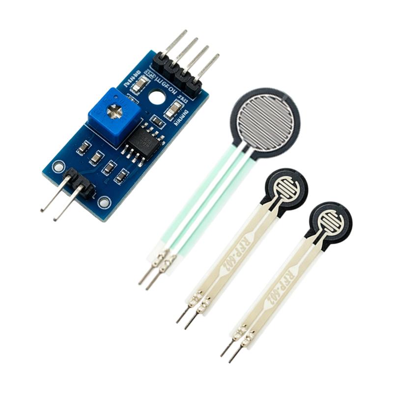 FSR111 RFP611 Piezoresistive Pressure Sensor Kit, Force Sensitive Resistor Module With Voltage Conversion Board For Arduino DIY