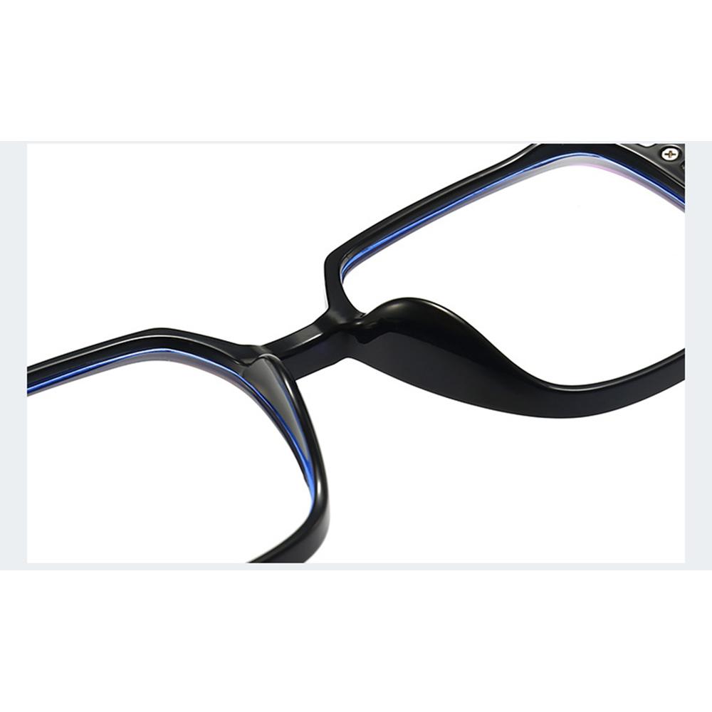 Feine Scharniere Quadratischer Rahmen Ultraleicht Übergröße Bequeme Lesebrille +0,75 Bis +4