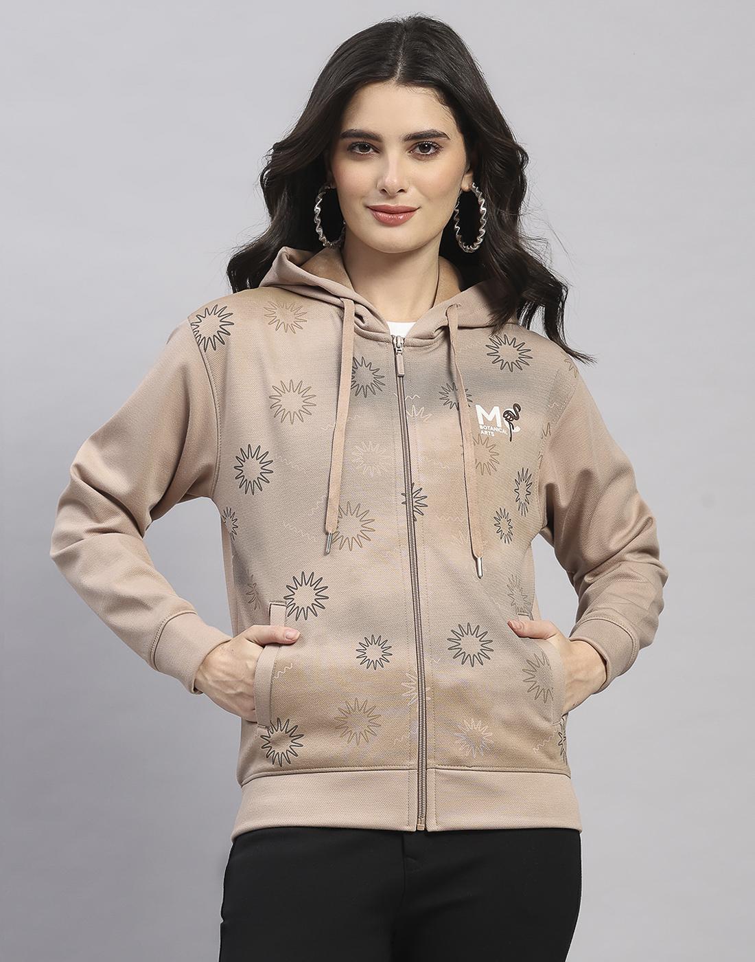 Monte Carlo Women s Hood Full Sleeve Sweatshirt XXL верблюжий коричневого