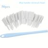 Pack Disposable Crevice Cleaning Brushes with Replaceable Heads - Multi-Surface Detail Scrub Brush Set for Toilet, Kitchen,Patio