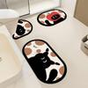 Minimalist Diatomaceous Earth Floor Mat Set Non Slip Bathroom Mat U Shape Toilet Rug Absorbent Dirt Resistant Wash Basin Door Mat