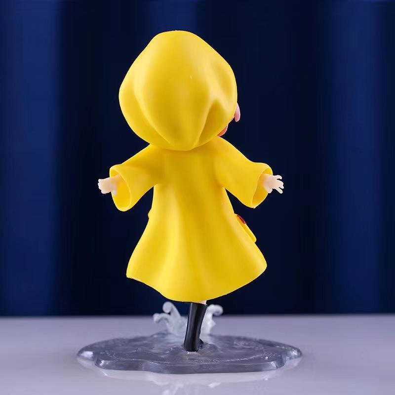 12cm Anime Anya Forger Figure Raincoat Model Toy Gift Collection Doll