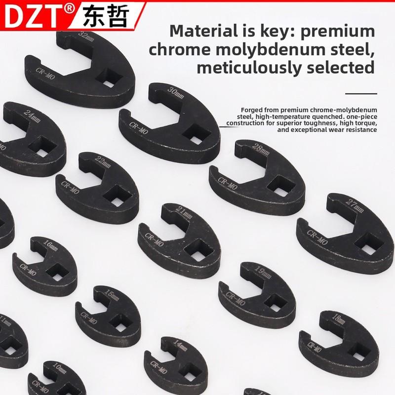 19-Piece Adjustable Wrench Set - 10-22mm Metric & 3/8" Open-End Spanner Auto Repair Tool Kit