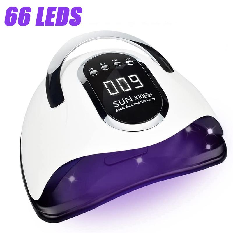 66LEDs Powerful UV LED Nail Lamp For Drying Nail Gel Polish Dryer With Motion Sensing Professional UV Lampe for Manicure Salon