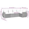 Vidaxl 5-Cz. Garden Furniture Set With Cushions, Brown, Poly Rattan