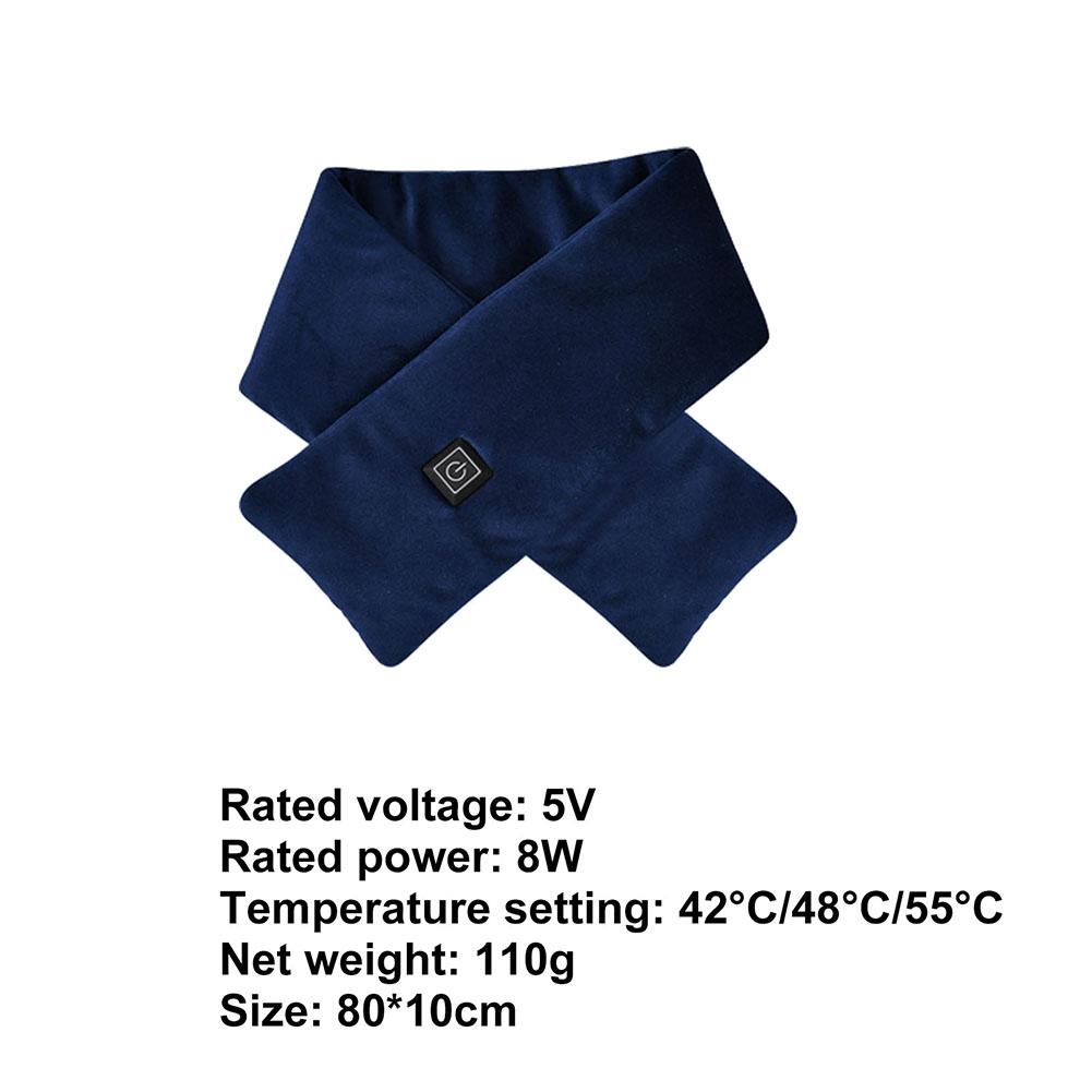 Electric Heating Scarf Heating Pads 3 Gear Heating USB Heater  Thermal Shawl Outdoor Warm Neck Brace Warm Bib For Women Men